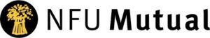 NFU Mutual logo featuring a golden sheaf of wheat inside a black circle, with the text NFU Mutual in black to the right of the image.